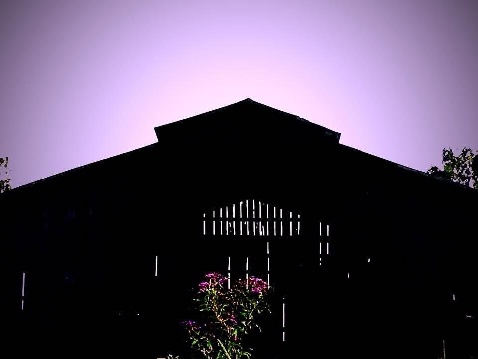 Open barn doorway in silhouette
